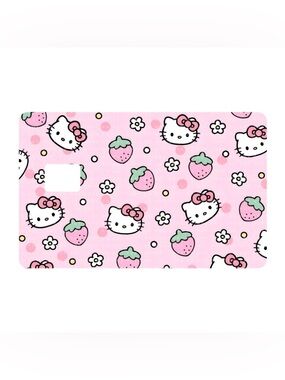 Sanrio Strawberry Hello Kitty Credit Card Skin Cover